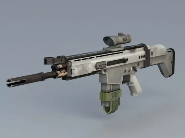 Mk17 Sniper Rifle 3d model Mk17 Sniper Rifle 3d model
