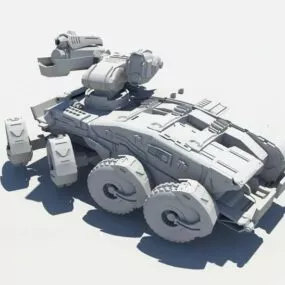 Sci-fi Tank 3d model