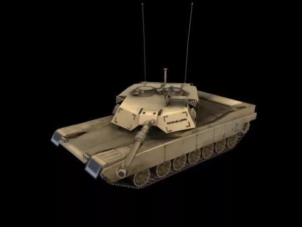 American M1 Tank 3d model American M1 Tank 3d model