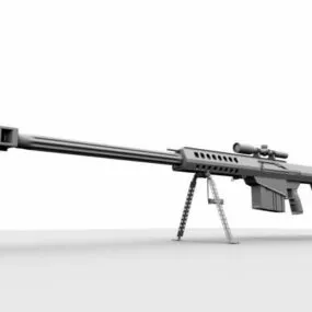 Barrett Sniper Rifle 3d model