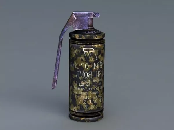 Flash Grenade 3d model Flash Grenade 3d model