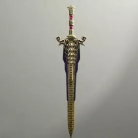 Ancient Bronze Sword 3d model