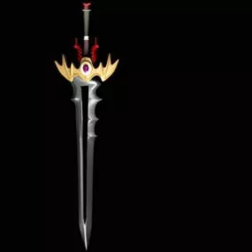 Fantasy Bat Sword 3d model