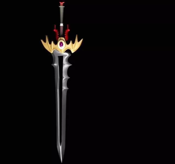 Fantasy Bat Sword 3d model Fantasy Bat Sword 3d model