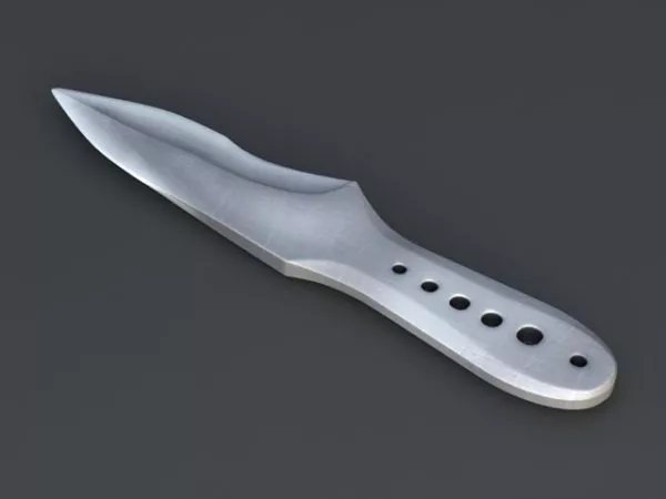 Straight Razor Knife 3d model