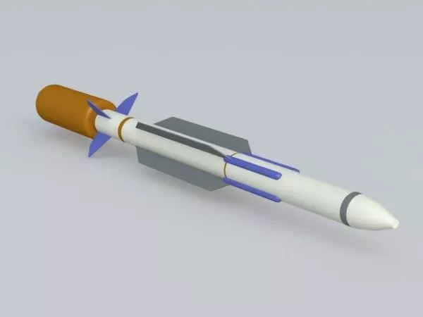 Tactical Ballistic Missile 3d model Tactical Ballistic Missile 3d model