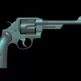 Revolver Pistol Gun 3d model