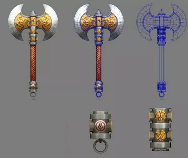 Gaming Demon Axe 3d model