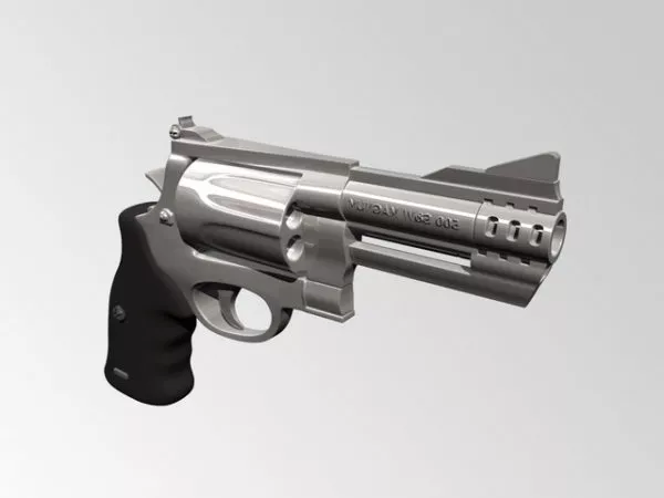 Revolver Gun 3d model Revolver Gun 3d model