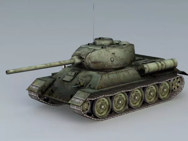 T-34-85 Soviet Tank 3d model T-34-85 Soviet Tank 3d model