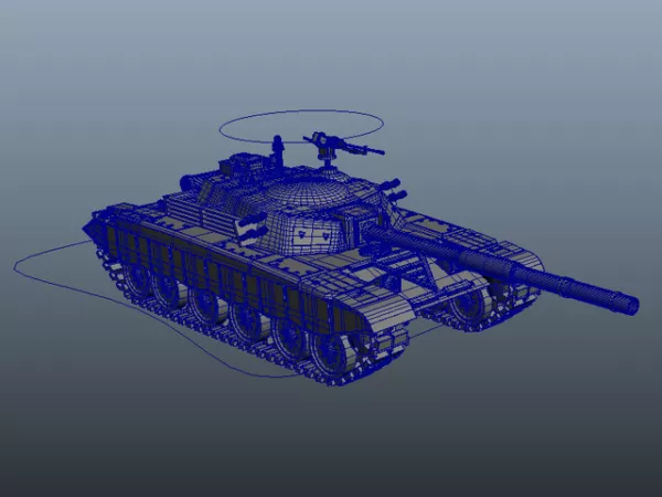Modern Tank 3d model Modern Tank 3d model