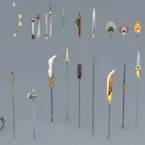 Medieval Weapon Collection 3d model