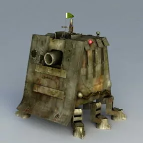 Sci Fi Mech Tank 3d model