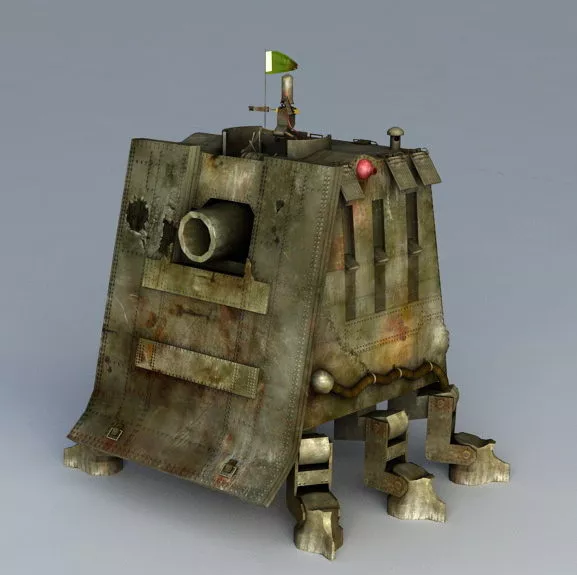 Steam Mech Robot Transport 3d model
