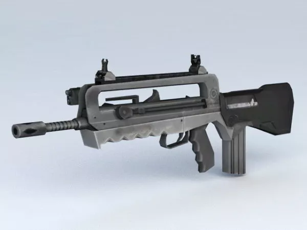 Assault Rifle Weapon 3d model Assault Rifle Weapon 3d model