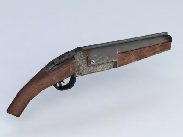 Old Flintlock Pistol 3d model Old Flintlock Pistol 3d model