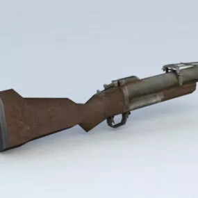 Shotgun With Grenade Launcher 3d model