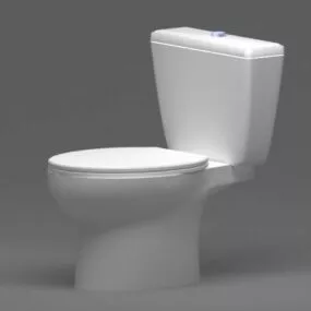 2 Piece Toilet 3d model