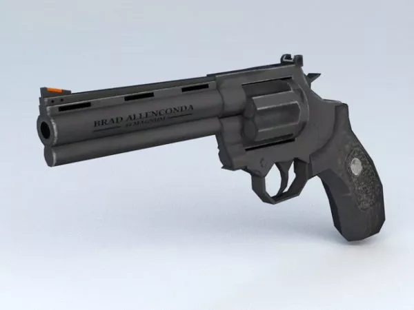 Revolver Handgun 3d model Revolver Handgun 3d model