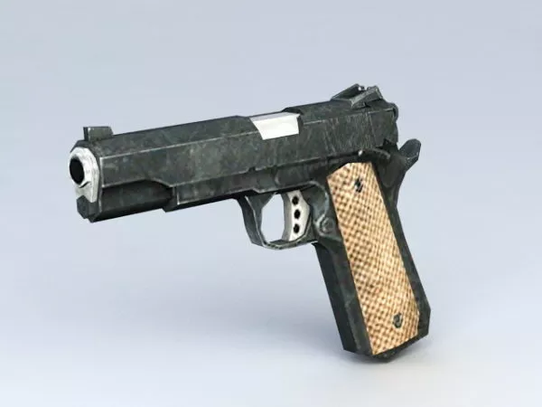 Gaming Pistol Gun 3d model