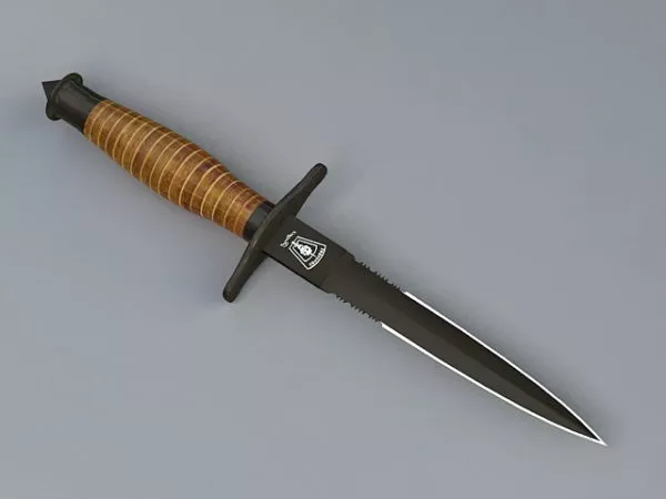 Game Combat Knife 3d model