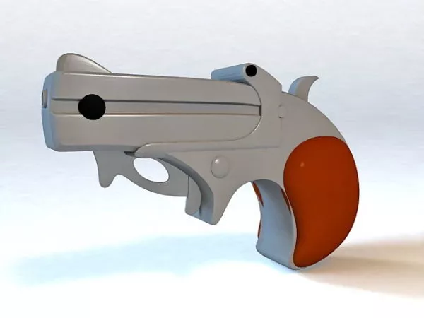 Scifi Game Handgun 3d model