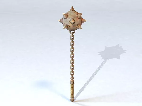 Spiked Mace 3d model Spiked Mace 3d model