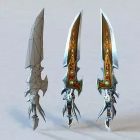 Dragon Fantasy Dagger 3d model
