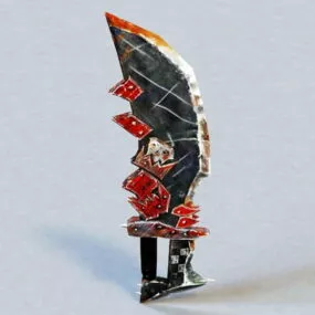 Bloody Hacking Knife 3d model