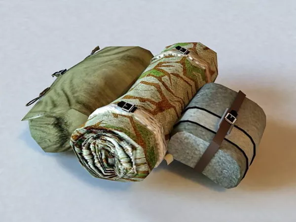 Military Surplus Backpack Harness 3d model Military Surplus Backpack Harness 3d model