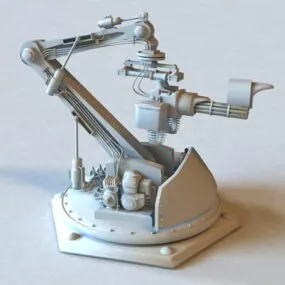 Sci-fi Gun Turret 3d model