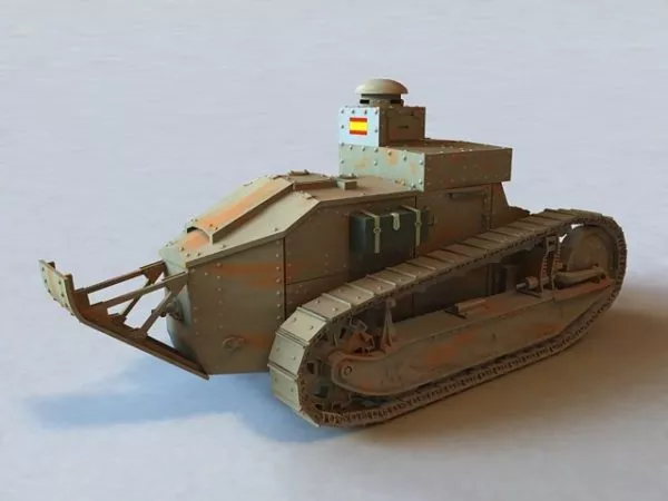 Renault Ft Tank 3d model Renault Ft Tank 3d model