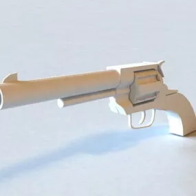 Swing-out Cylinder Revolver 3d model