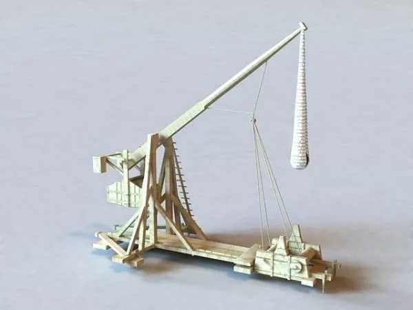 Trebuchet Catapult 3d model Trebuchet Catapult 3d model