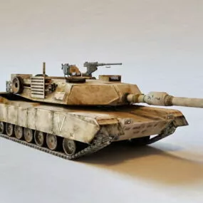 M1a1 Battle Tank 3d model