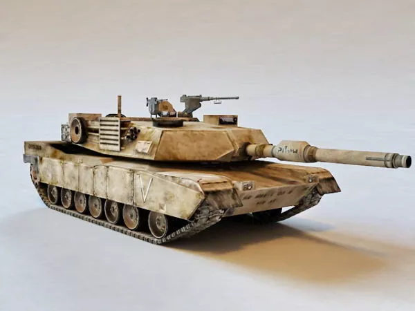 M1a1 Battle Tank 3d model M1a1 Battle Tank 3d model