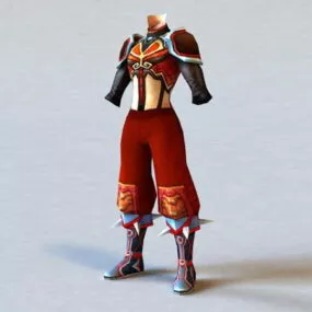 Leather Armor Set 3d model