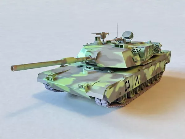 Camouflage M1a2 Abrams 3d model Camouflage M1a2 Abrams 3d model