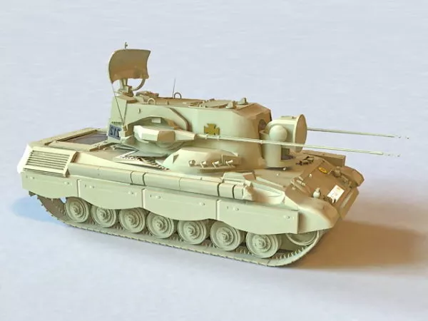Flakpanzer Gepard Anti-aircraft Tank 3d model Flakpanzer Gepard Anti-aircraft Tank 3d model