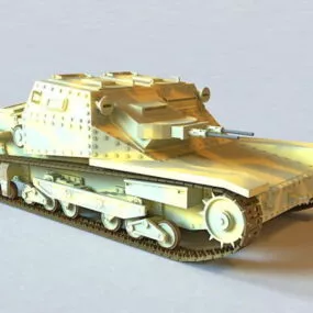 L3 35 Italian Tankette 3d model