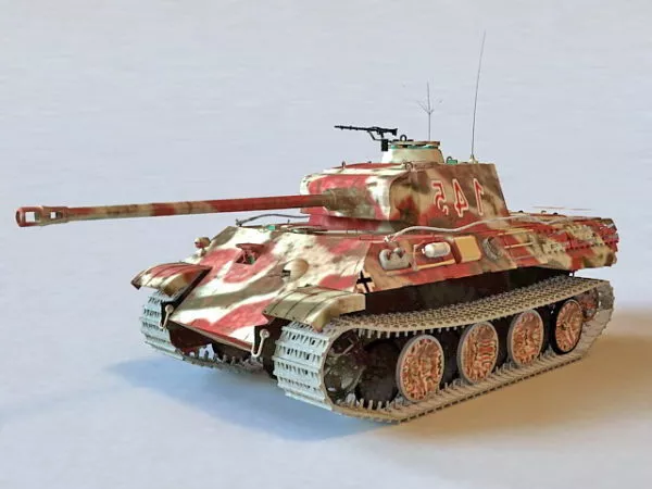 German Panzer V Tank 3d model German Panzer V Tank 3d model
