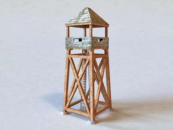Military Guard Tower 3d model Military Guard Tower 3d model