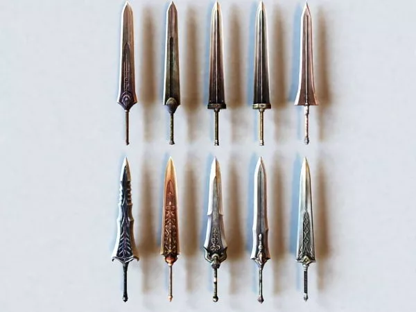 Medieval Sword Collections 3d model Medieval Sword Collections 3d model