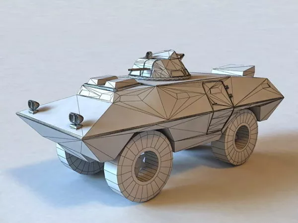 Cadillac Gage Commando Armored Vehicle 3d model Cadillac Gage Commando Armored Vehicle 3d model