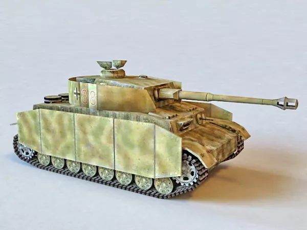 Panzer Iv Ausf H German Tank 3d model Panzer Iv Ausf H German Tank 3d model