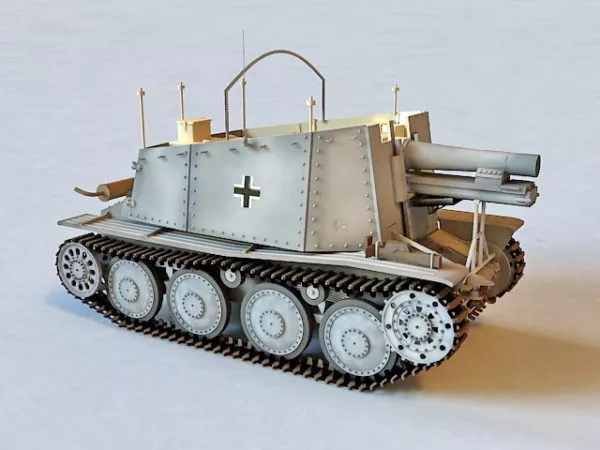Ww2 German 88mm Artillery 3d model