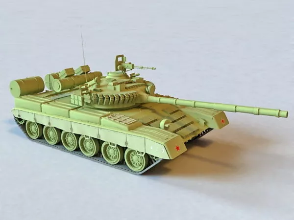 Russian T-80 Tank 3d model Russian T-80 Tank 3d model