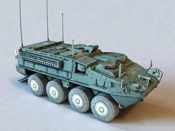Iav Stryker Combat Vehicle 3d model Iav Stryker Combat Vehicle 3d model