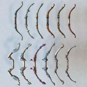 Bow Weapon Collection 3d model