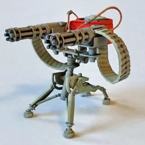 Military Sentry Gun 3d model